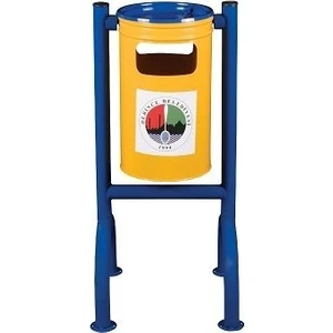 Dört Ayaklı H Tipi Dış Mekan Çöp Kovası Kül Tablası