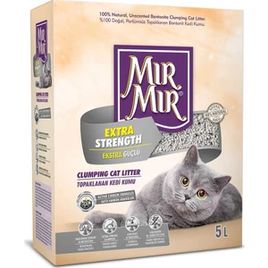 Mırmır Extra Strength Süper Topaklanan Kedi Kumu 5 Lt