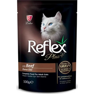Plus Biftekli Gravy Soslu Pounch Kedi Konservesi 100 Gr