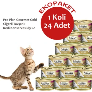 Gourmet Gold Ciğerli Tavşanlı Kedi Konservesi 85 Gr- 24