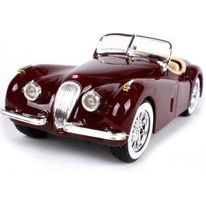 Burago 1/24 Ölçek 1951 Jaguar XK 120 Roadster Klasik Model Araba - Kırmızı