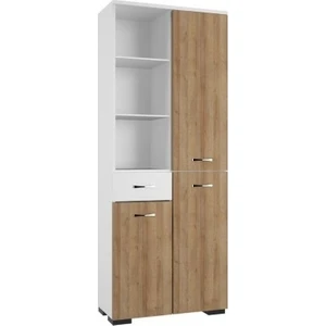 Tdesigno Satürn Banyo Boy Dolabı 60 cm - Safir Meşe ve Beyaz