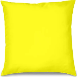 Neon Sarı Tasarım Kırlent Yastık 40x40 cm
