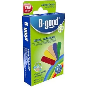 B-Good Renkli Yara Bandı 20 Adet Suya Dayanıklı