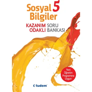 Tudem Yayınları 5. Sınıf Sosyal Kazanım Odaklı Soru Bankası