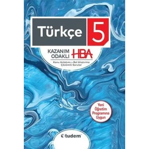 Tudem Yayınları 5. Sınıf Türkçe Kazanım Odaklı HBA