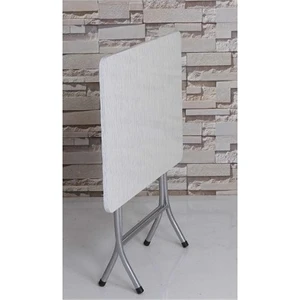 Teknor Ahşap Katlanabilir Beyaz 60*90 Katlanır Masa