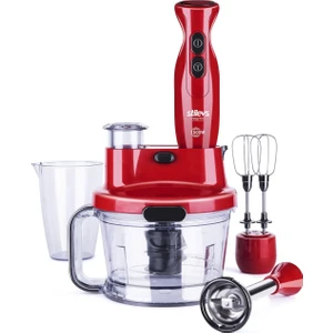 Mago Pro El Blender Seti - Kırmızı&Siyah