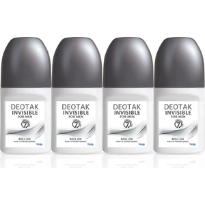 Deo Roll-On 35 ml Invısıble Erkek 4 Adet (Gri)