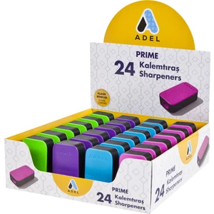 Prime Kalemtıraş Klasik Renkler 24 Adet Tek Bıçaklı Kullanım İçin İdeal