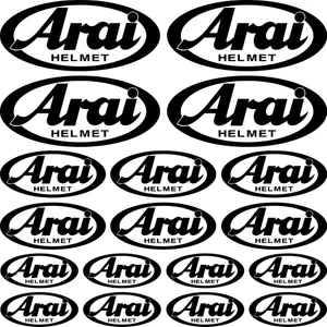 Sticker Master Arai Sponsor Set Sticker Oto Motor Pc Etiket