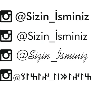 Sticker Master instagram sticker Oto Motor Pc Etiket