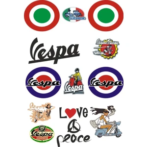 Sticker Master Vespa Sticker Seti Oto Motor Pc Etiket