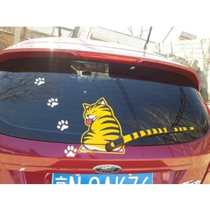 Sticker Master Kedi Silecek Sticker Oto Motor Pc Etiket
