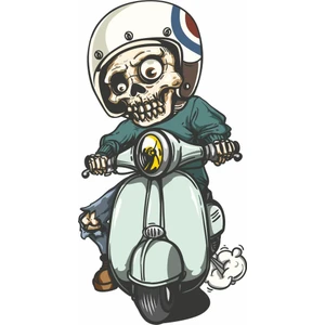 Sticker Master Sevimli İskeletler Oto Motor Pc Etiket