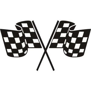 Sticker Master Yarış Bayrağı Sticker Oto Motor Pc Etiket