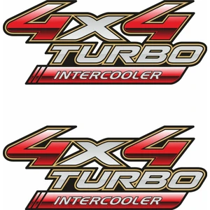 Sticker Master 4 x 4 Turbo İntercooler Sticker Oto Motor Pc Etiket