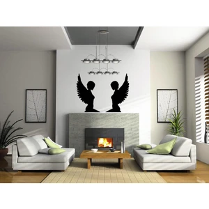 Sticker Master Kanatlı Melek Duvar Sticker Oto Motor Pc Etiket