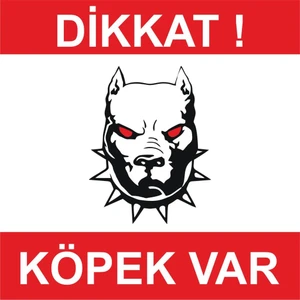 Sticker Master Dikkat Köpek Var Sticker Oto Motor Pc Etiket
