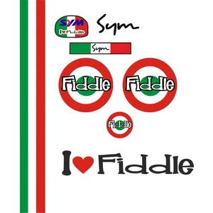 Sticker Master Sym Fiddle Set-2 Oto Motor Pc Etiket