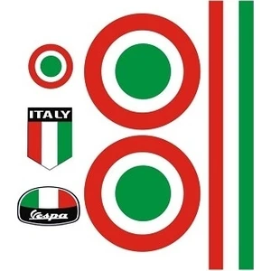Sticker Master Vespa İtalyan Sticker Set Oto Motor Pc Etiket