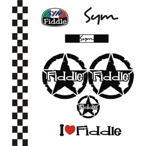 Sticker Master Sym Fiddle Sticker Set-1 Oto Motor Pc Etiket