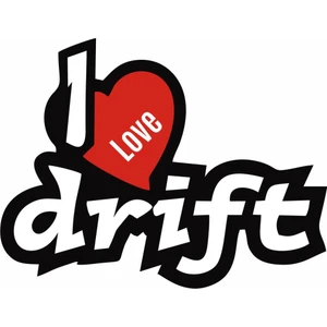 Sticker Master I love Drift Sticker Oto Motor Pc Etiket