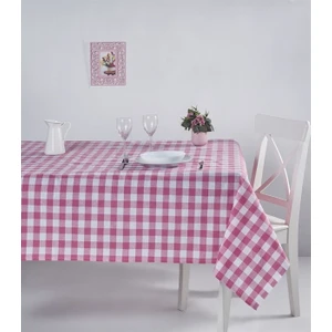 Denizli Concept Kareli Masa Örtüsü 160X160 Pembe
