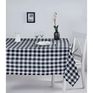 Denizli Concept Kareli Masa Örtüsü 160X160 Siyah