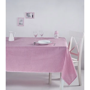 Denizli Concept Pöti Kareli Masa Örtüsü 170X170 Pembe