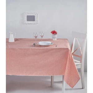 Denizli Concept Pöti Kareli Masa Örtüsü 170X220 Turuncu