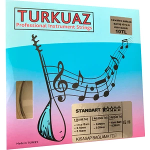 Cg118 0.18 Mm Çelik + Bamlı Takım Tel Kısa Sap Bağlama Teli 018