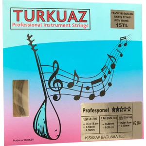 Cg218 0.18 Mm Çelik + İpek Bamlı Takım Tel Kısa Sap Bağlama Teli 018