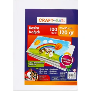 Craft and Arts Resim Kağıdı 100'lü 25x35