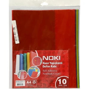 Hazır Yapışkanlı Defter Kabı A4 10’lu Karışık