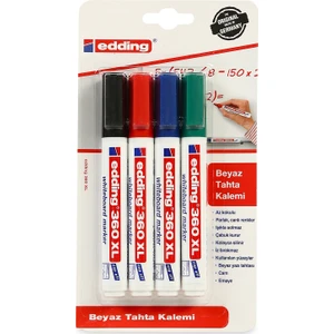 Yazı Tahtası Kalemi 360Xl/4 adet karışık renk