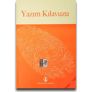 Türk Dil Kurumu Yayınları TDK Yazım (İmla) Kılavuzu