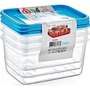 Flexy Saklama Kabı Derin 3 Lü Set (1.3 Lt X3 ) Bd-695