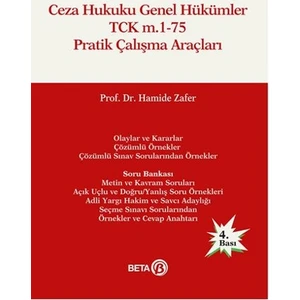 Ceza Hukuku Genel Hükümler TCK m.1-75 Pratik - Hamide Zafer