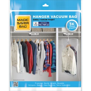 Magic Saver Bag 2'li Askılı Vakumlu Poşet Seti (L)