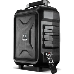 MV-2015 Max 300W USB-SD-BT Siyah 1E-1Y Mikrofonlu Aktif Hoparlör