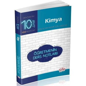 Editör Yayınları 10. Sınıf Kimya Öğretmenin Ders Notları