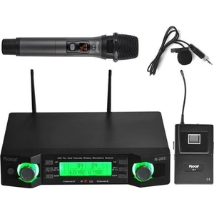 R-203 (El + Yaka) 2 Kanal Uhf El Yaka Tipi Kablosuz Mikrofon