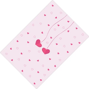 Cici Odam Pembe Serpme Kalpli Kız Çocuk Odası Tasarımsı-80x150