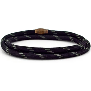 Siyah Haki Yeşil Paracord Bronz Klips Erkek Bileklik Bt538
