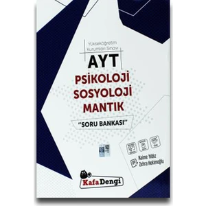 Kafa Dengi Yayınları AYT Psikoloji Sosyoloji Mantık Soru Bankası