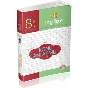 Editör Yayınları 8. Sınıf LGS VIP İngilizce Konu Anlatımlı