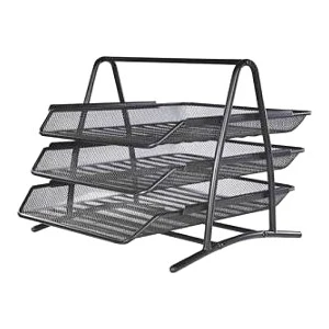 3'lü Metal Evrak Rafı