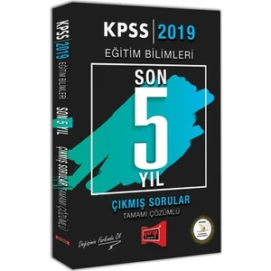 Yargı Yayınevi 2019 KPSS Eğitim Blimleri Son 5 Yıl Tamamı Çözümlü Çıkmış Sorular