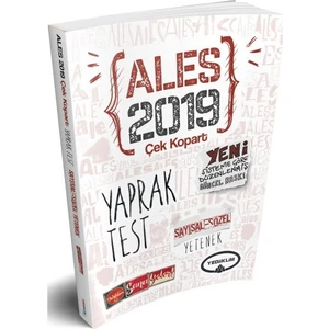 Yediiklim Yayınları 2019 ALES Sayısal Yetenek-Sözel Yetenek Çek Kopart Yaprak Test